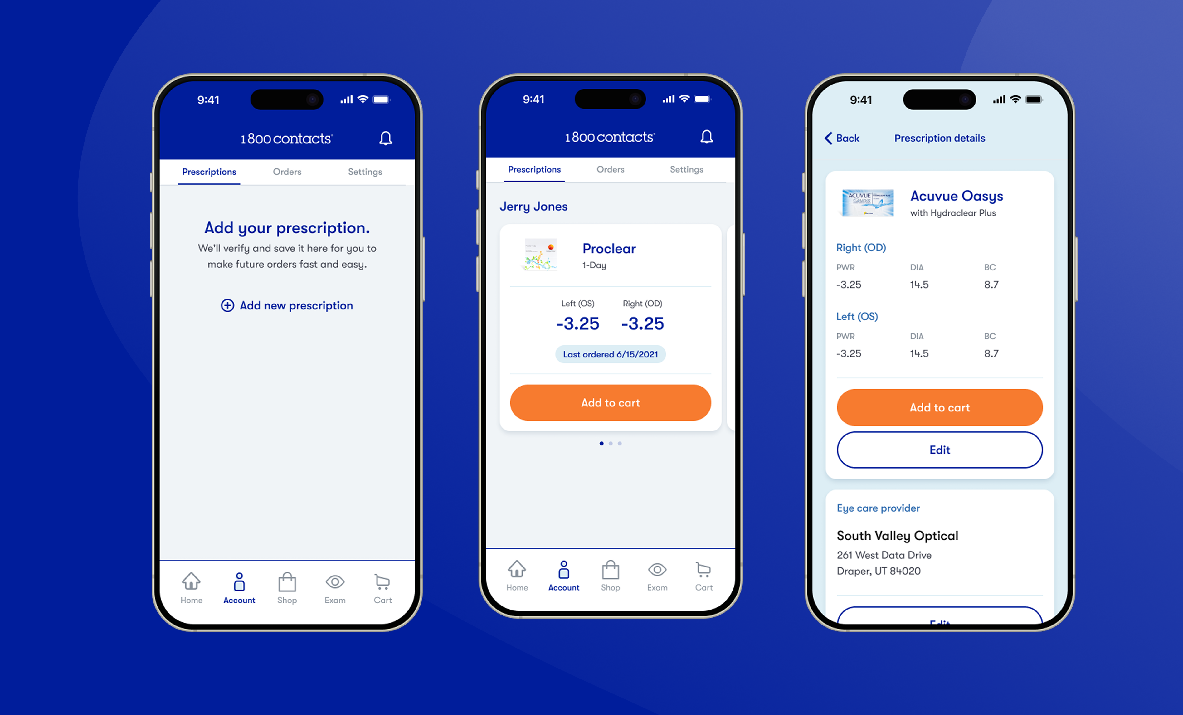 Redesigned prescription cards